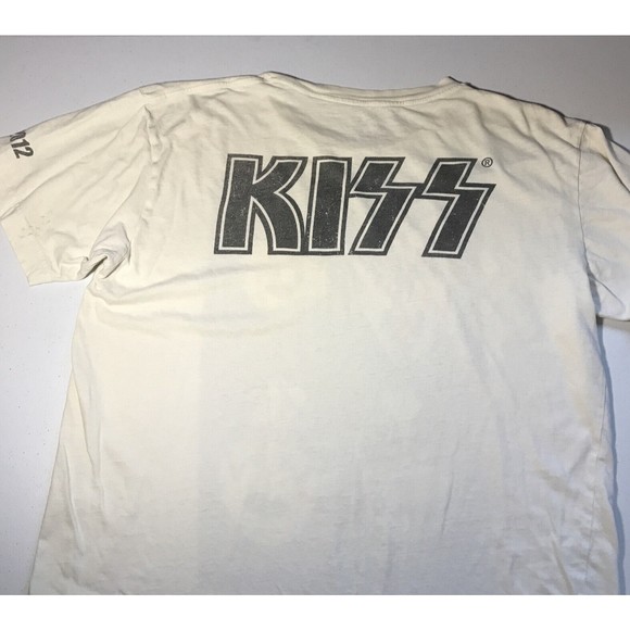KISS 2012 Trunk Designer T Shirt Size Medium Rock & Roll KISS Shirt Front & Back - Picture 8 of 9